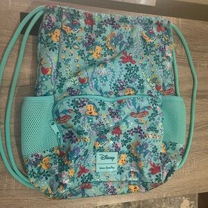 The Little Mermaid Disney Vera Bradley Draw String Backpack